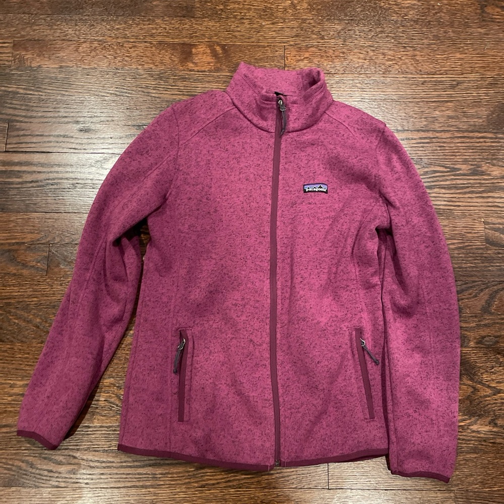 Patagonia Better Sweater Full Zip Knit Fleece Jacket purple women’s USA Large